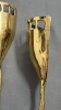 David Marshall 3 apliques brutalista, vintage, bronce, 1980s
