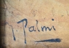 Pareja de óleos costumbristas italianos del siglo XIX, firmados J. Palmi