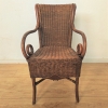 Silla art nouveau de ratán y bambú, 1900 - 1920