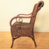 Silla art nouveau de ratán y bambú, 1900 - 1920