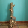 San Juan Bautista monumental, escuela gallega, siglo XVIII, madera policromada y dorada