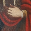 Santa Bárbara, óleo sobre lienzo del siglo XVIII con marco antiguo original