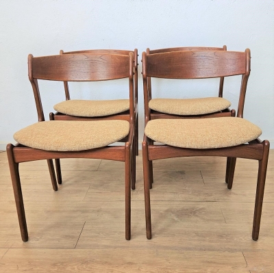 Seis sillas mid-century de Erik Buch para OD Møbelfabrik, 1960 - 1965