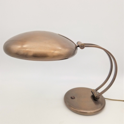 Lámpara de mesa bronceada de Egon Hillebrand, 1975