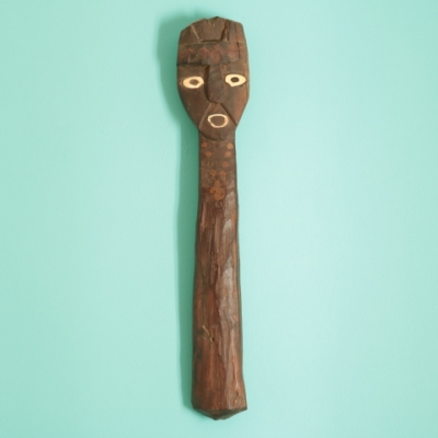 Gran figura antropomorfa ritual del área del Ubangi, África Central, principios del siglo XX