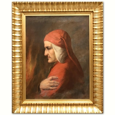 “Dante Alighieri nell’Inferno”, escuela toscana, siglo XIX