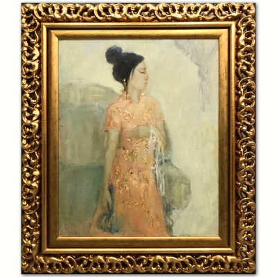 “Joven Chica Elegante”, Círculo de Guyda Mikhail (1954), finales del siglo XX