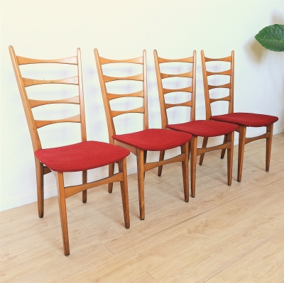 Cuatro sillas ”Ladder Back”, Dinamarca, 1950 - 1959