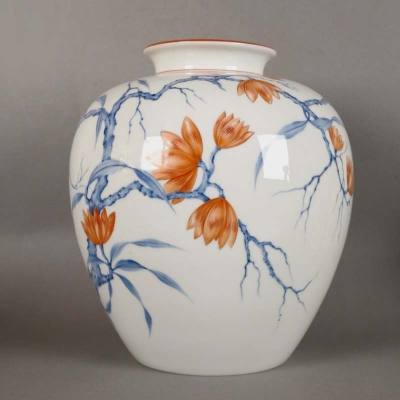Florero de porcelana de Reuter para la Kunstabteilung Rosenthal, 1900 - 1920