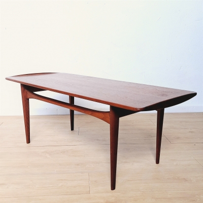 Mesa de centro de teca de Tove & Edvard Kindt - Larsen para France & Son, 1950-1959