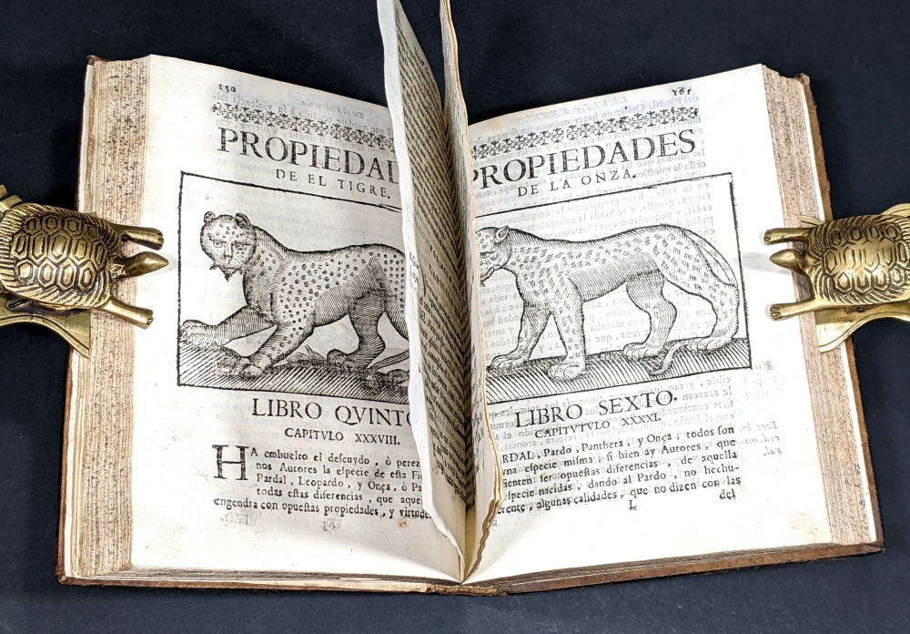 Año 1696 Unicornio. Libro de emblemas castellano. Andrés Ferrer de Valdecerebro, \"Govierno general, moral y politico, hallado en las fieras y animales sylvestres\", 1696