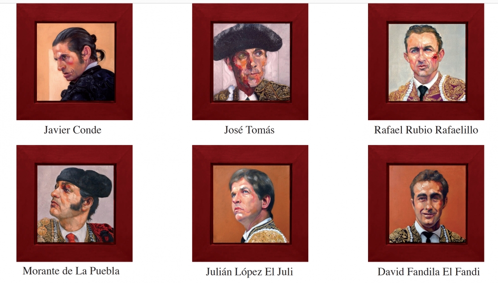 Pablo Schugurensky, colección de 50 pinturas, retratos de toreros