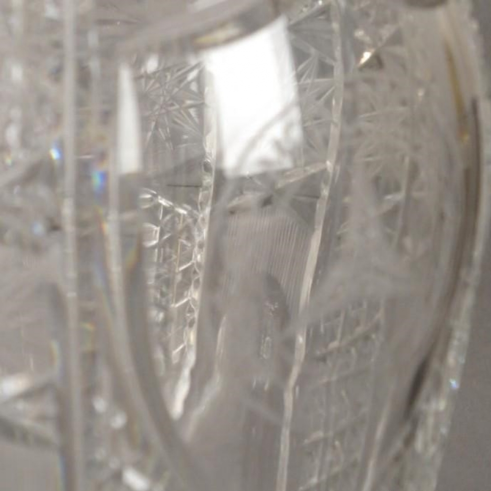 Jarrón de cristal con estrella de Mercedes Benz, 1930 - 1940