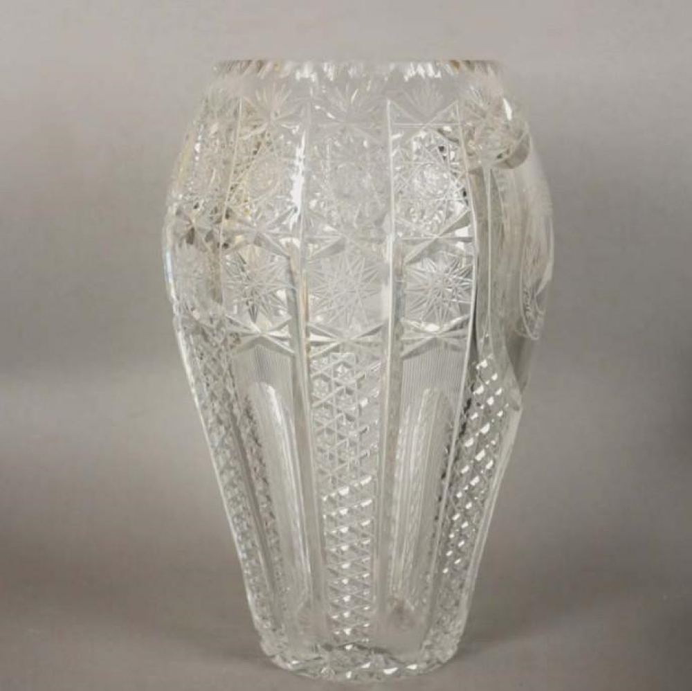 Jarrón de cristal con estrella de Mercedes Benz, 1930 - 1940