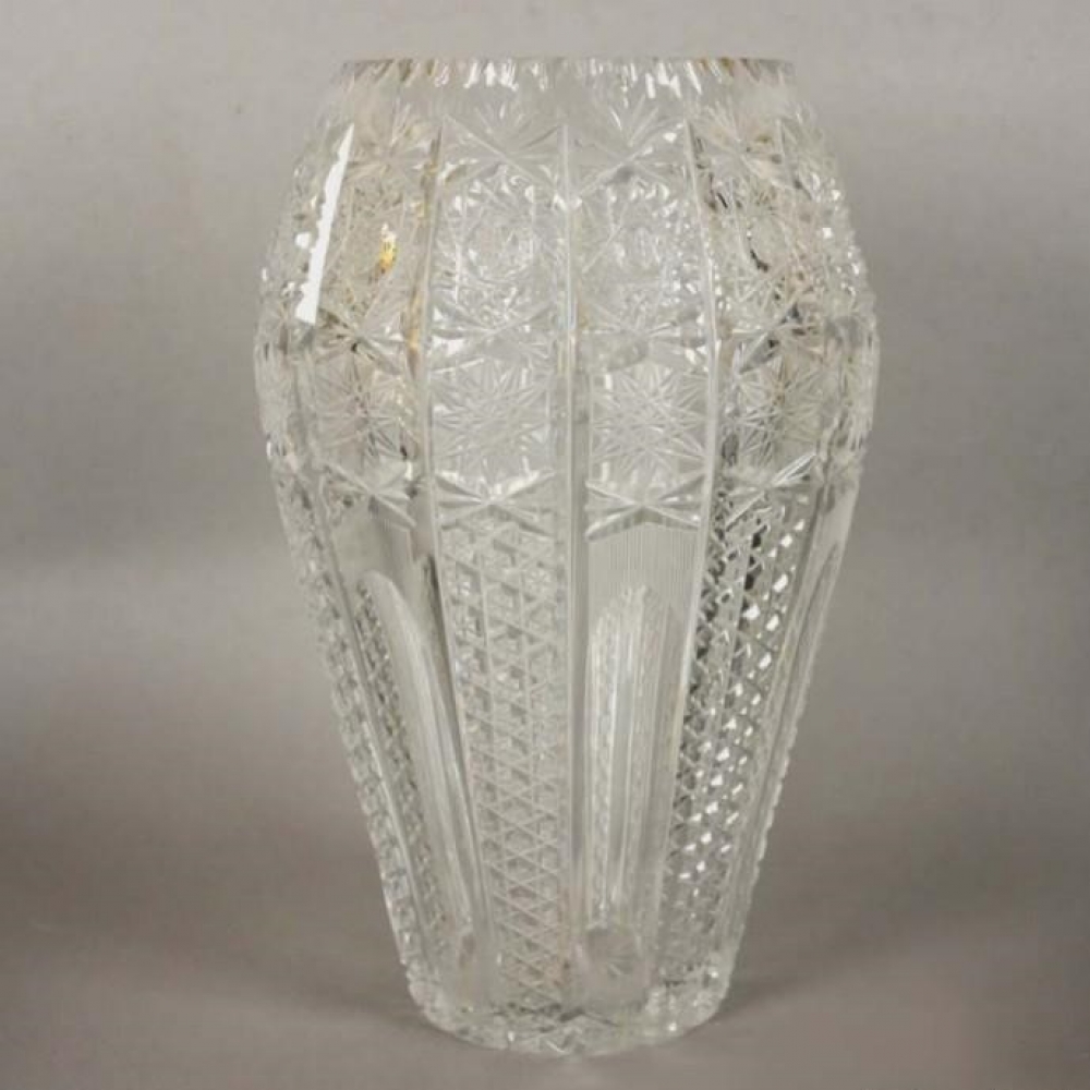 Jarrón de cristal con estrella de Mercedes Benz, 1930 - 1940
