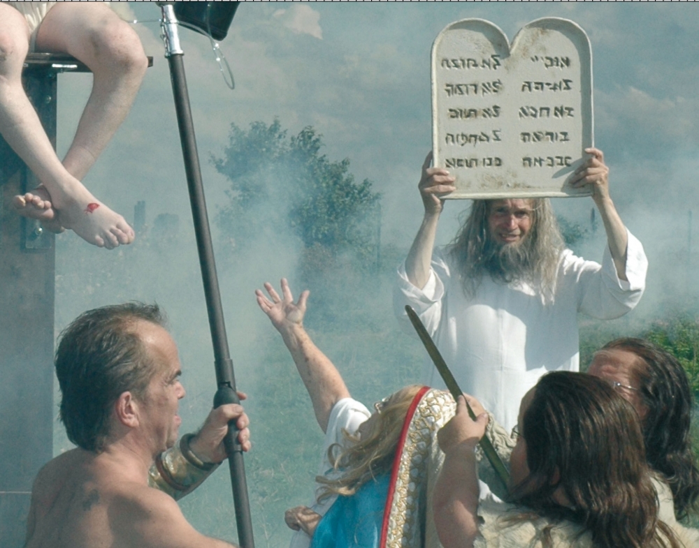 Christoph Schlingensief, fotografía digital contemporánea, crucifixión, 2007