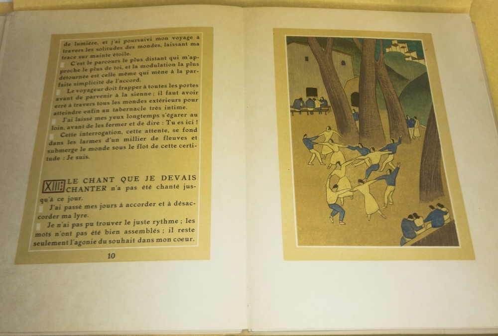 Rabindranath Tagore, L'offrande lyrique, Traduction d'André Gide, F. L. Schmied, 1925