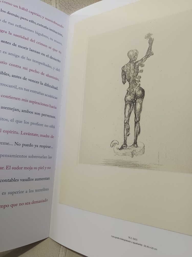 Salvador Dalí, Los Cantos de Maldoror, serie limitada y obra agotada, Ejemplar H.C. Hors Commerce