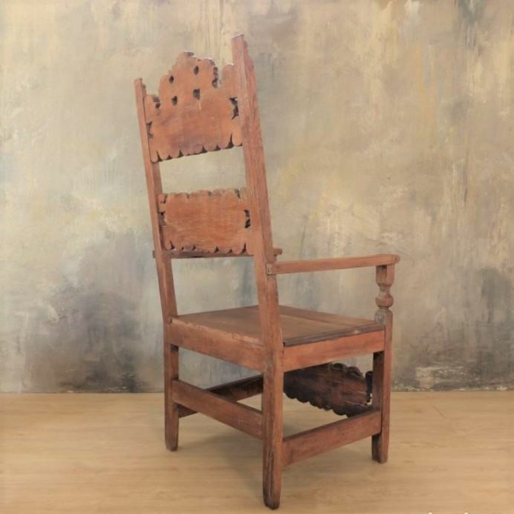 Silla tallada historicista, 1850 - 1880