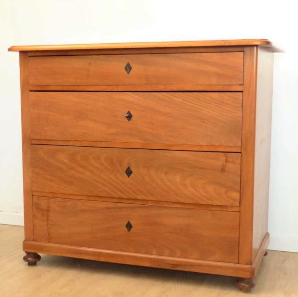 Cómoda Biedermeier con cuatro cajones, 1820 - 1850