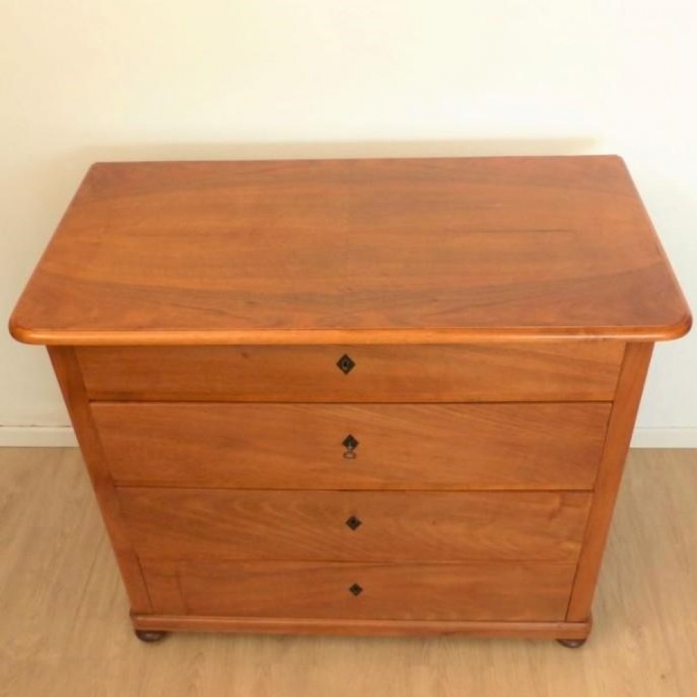 Cómoda Biedermeier con cuatro cajones, 1820 - 1850