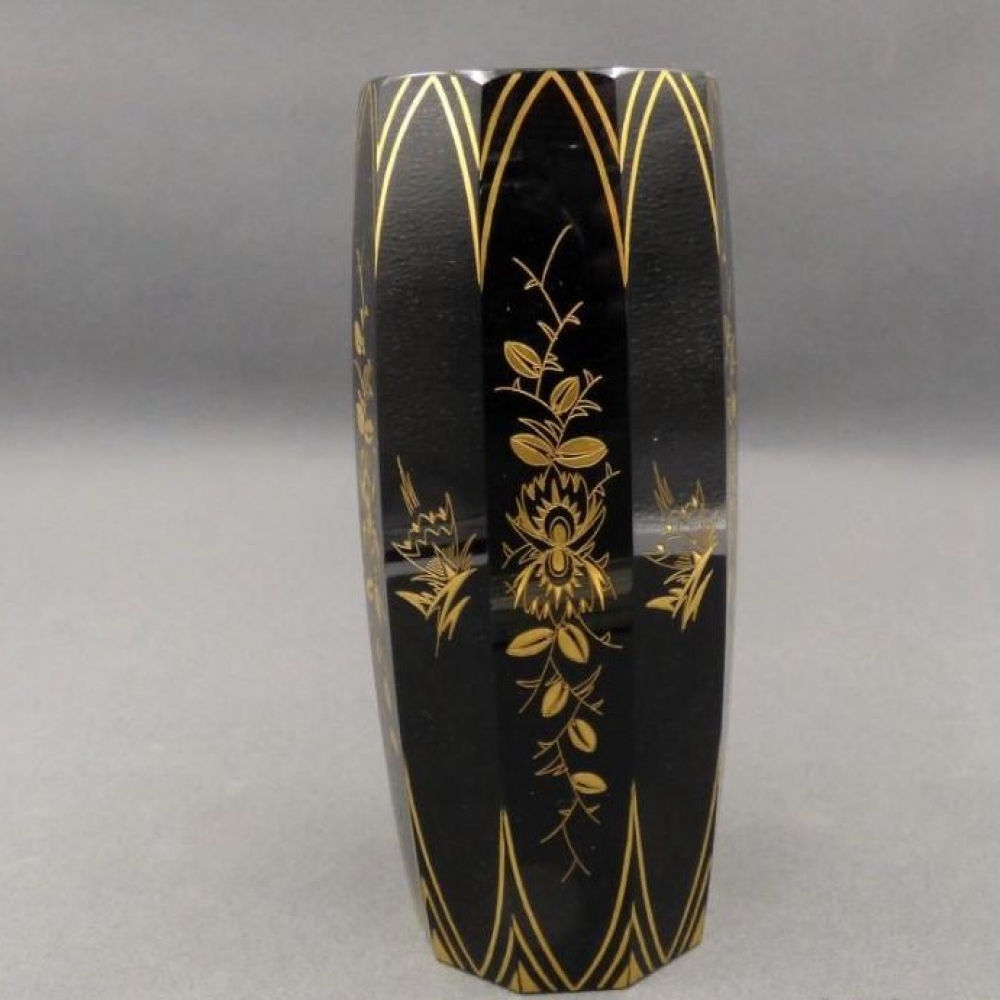 Florero art nouveau de cristal de Moser Karlsbad, 1900 - 1920