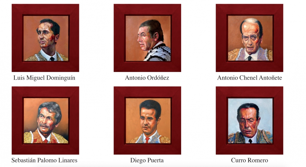 Pablo Schugurensky, colección de 50 pinturas, retratos de toreros