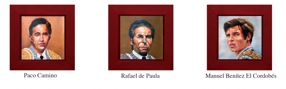 Pablo Schugurensky, colección de 50 pinturas, retratos de toreros