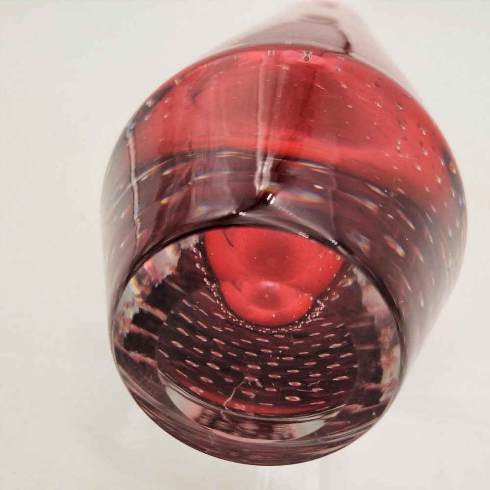Florero de cristal de Gunnel Nyman para Nuutajarvi Notsjo, Finlandia, 1940 - 1950