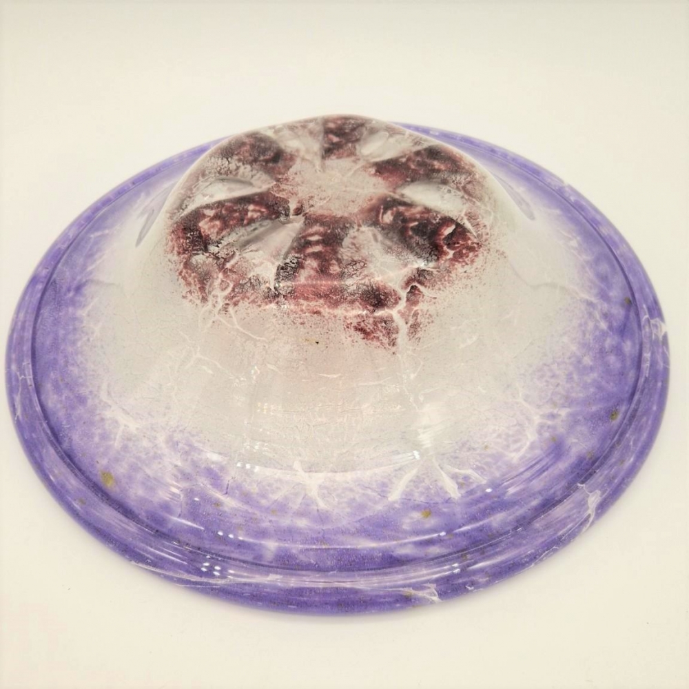 Centro de mesa de cristal violeta para WMF de Karl Wiedemann, 1930 - 1940 ​