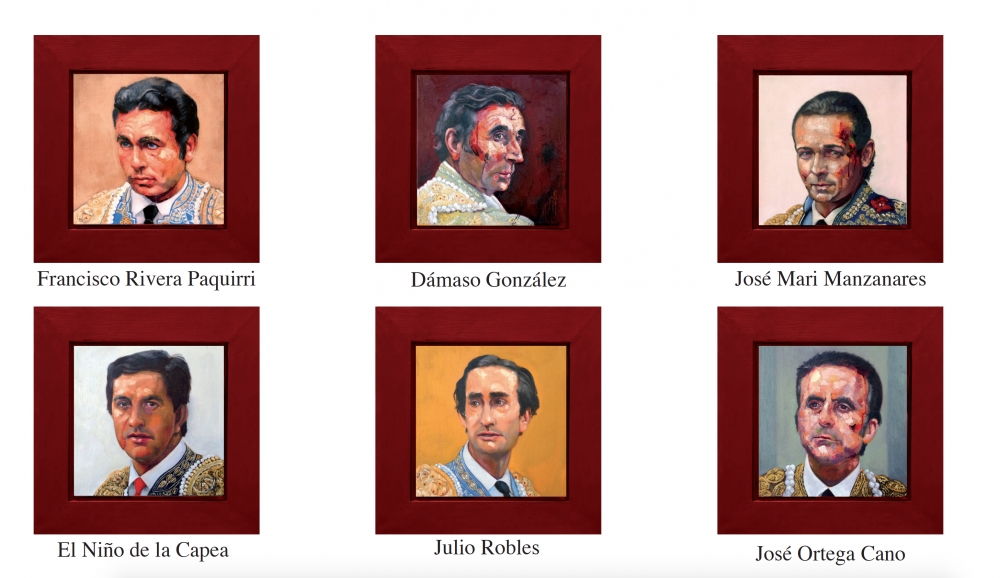 Pablo Schugurensky, colección de 50 pinturas, retratos de toreros