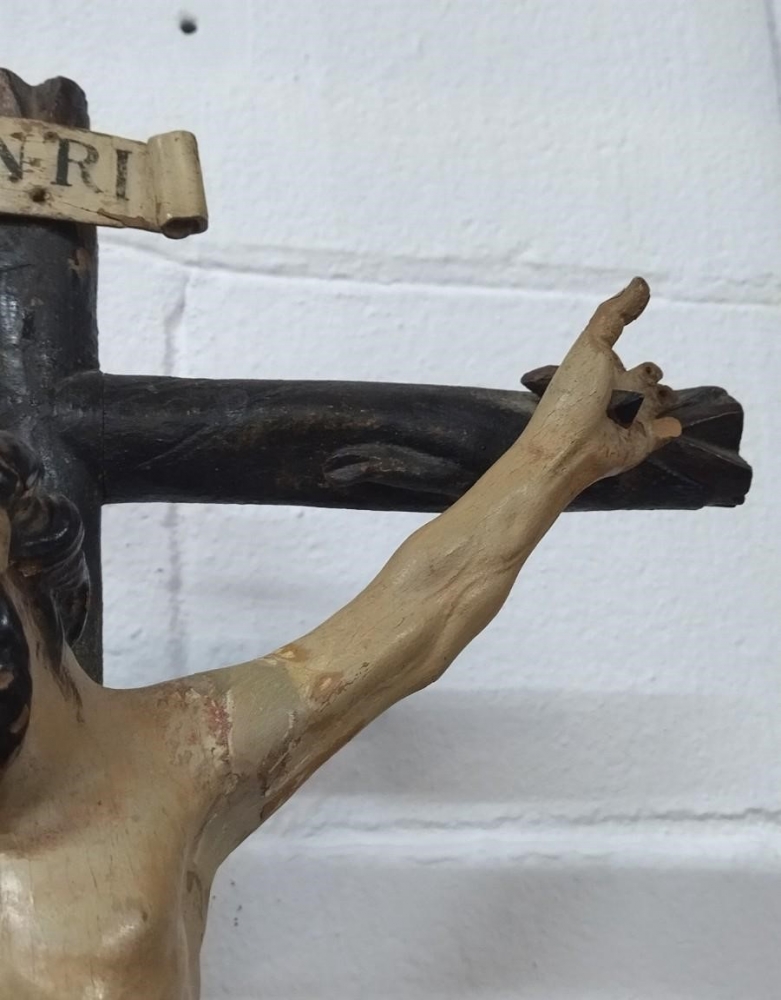 Talla de madera, Cristo crucificado, siglo XVIII