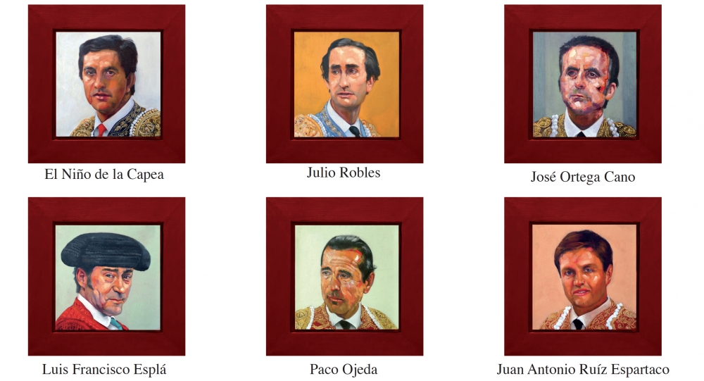 Pablo Schugurensky, colección de 50 pinturas, retratos de toreros