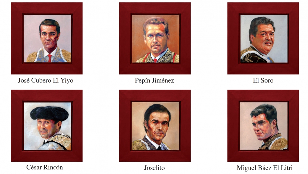 Pablo Schugurensky, colección de 50 pinturas, retratos de toreros