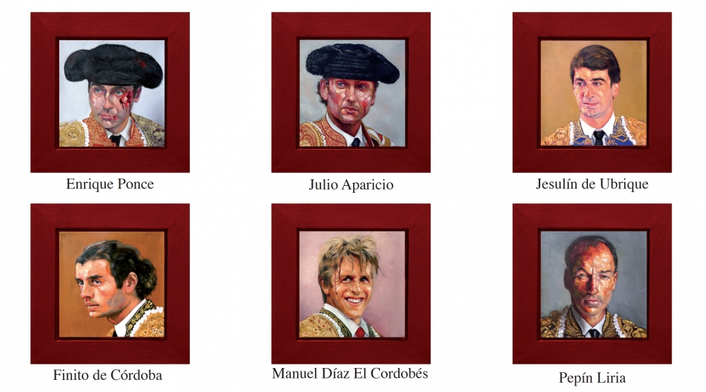 Pablo Schugurensky, colección de 50 pinturas, retratos de toreros