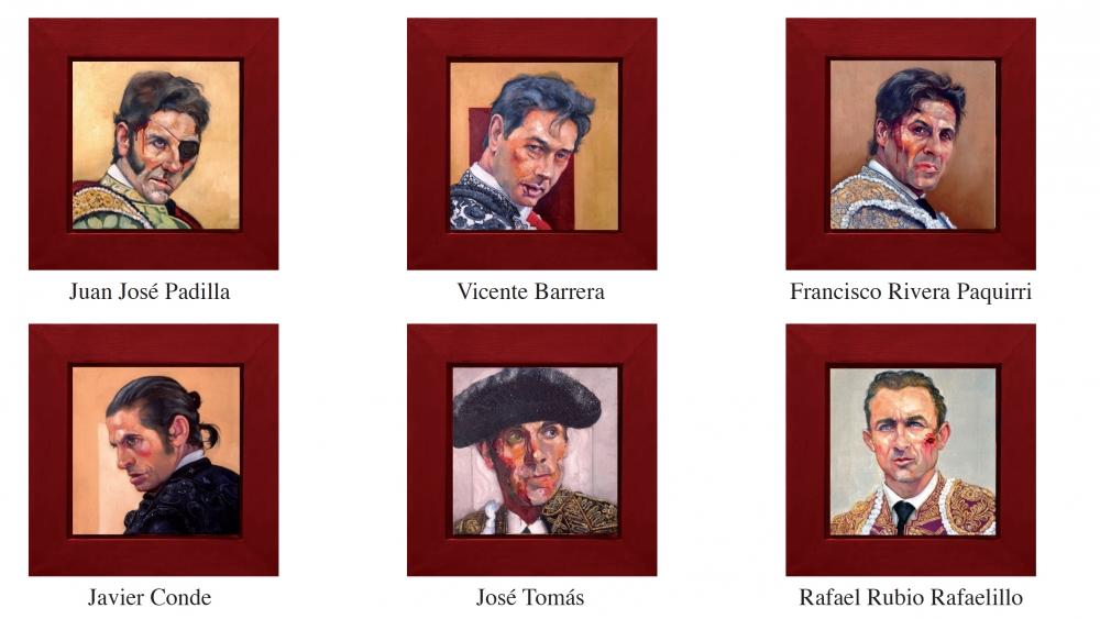 Pablo Schugurensky, colección de 50 pinturas, retratos de toreros