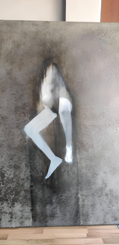 Pintura contemporánea, surrealismo con piernas, Jon Ander del Arco