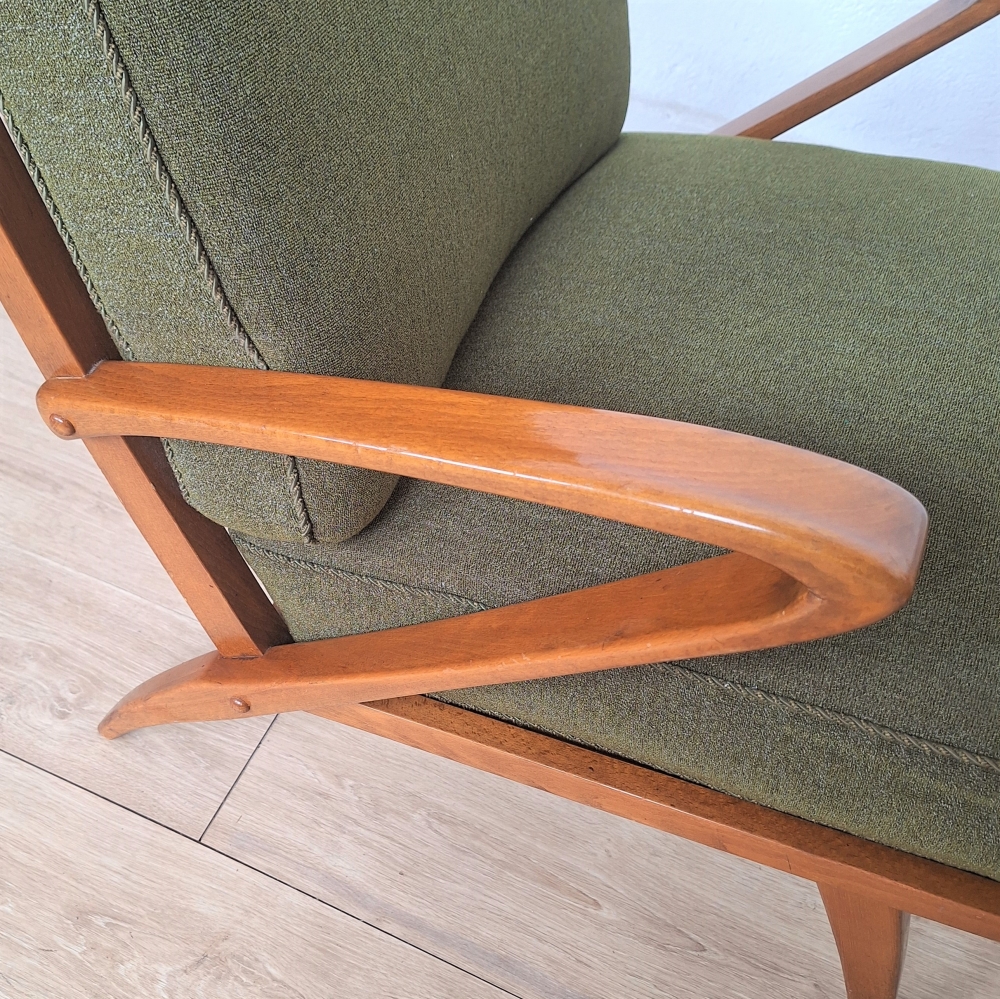 Dos sillones de madera curvada de 1940, fabricado por Guglielmo Ulrich para C.W.K. Möbel
