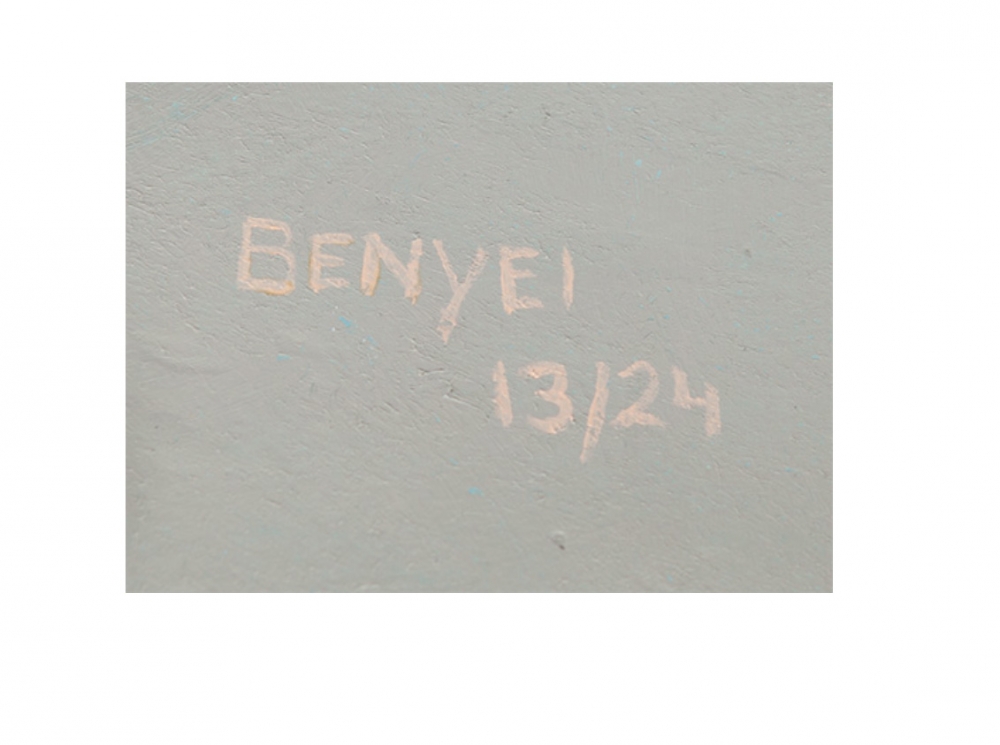 Andrew Benyei, escultura contemporánea, hombre en bañera, 2009