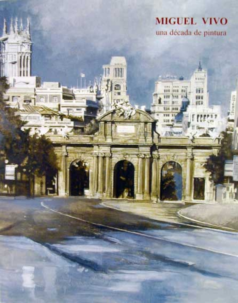Miguel Vivo, pintura realista, bodegón con dulces, donuts, 2002