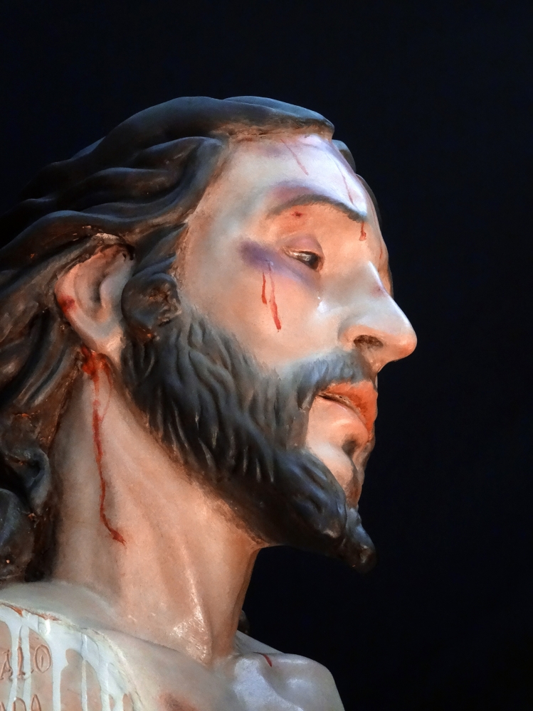 Gonzalo Quesada, escultura religiosa en terracota, busto de Cristo Jesús