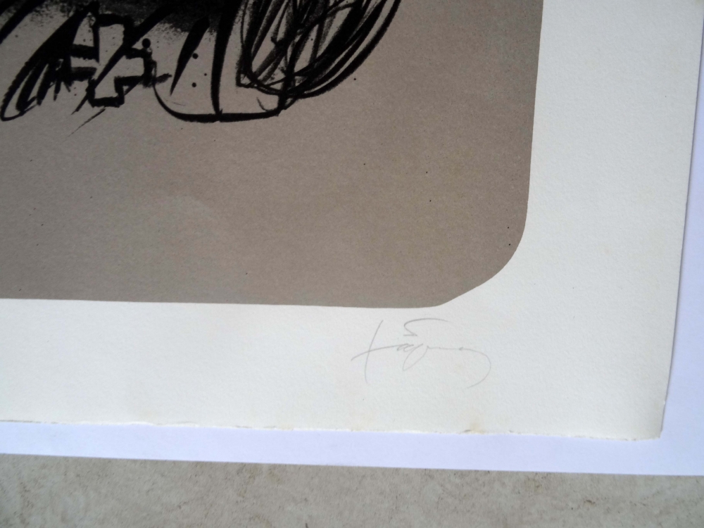 Antoni Tápies, litografía abstracta, años 80