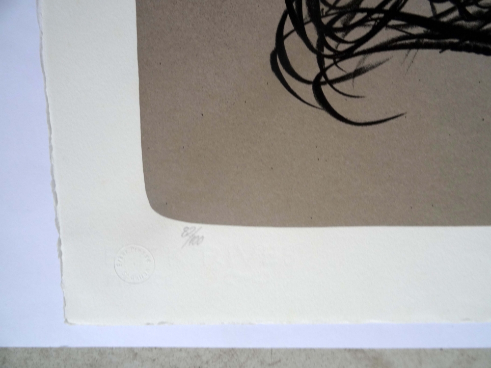 Antoni Tápies, litografía abstracta, años 80