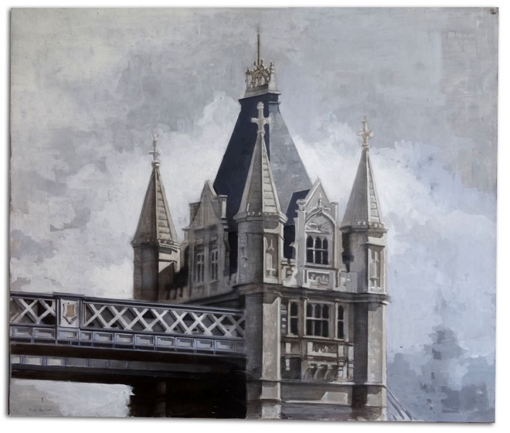 Miguel Vivo, pintura, paisaje urbano, Torre de Londres