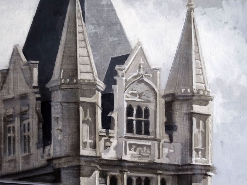 Miguel Vivo, pintura, paisaje urbano, Torre de Londres