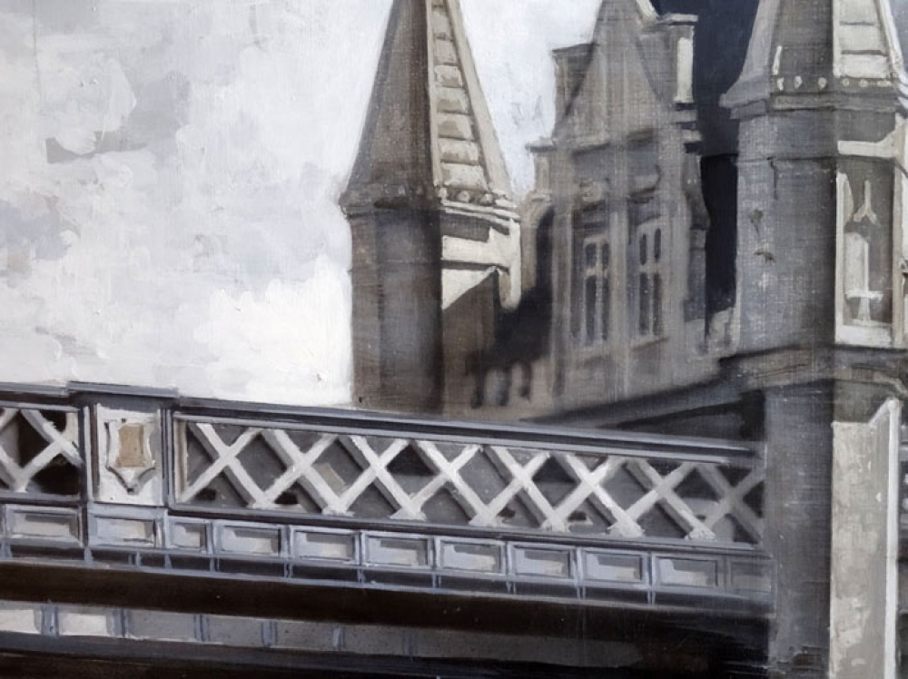 Miguel Vivo, pintura, paisaje urbano, Torre de Londres