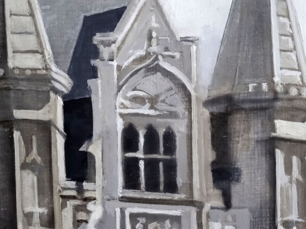 Miguel Vivo, pintura, paisaje urbano, Torre de Londres