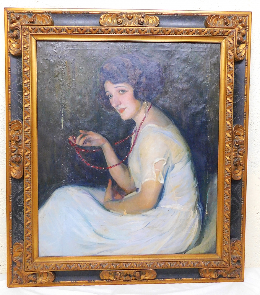 Óleo sobre tela, por José Mongrell Torrent, 1924