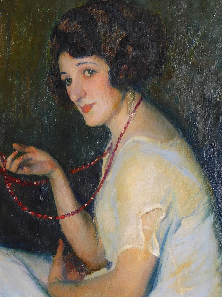 Óleo sobre tela, por José Mongrell Torrent, 1924
