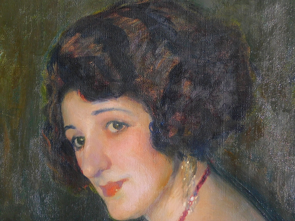 Óleo sobre tela, por José Mongrell Torrent, 1924